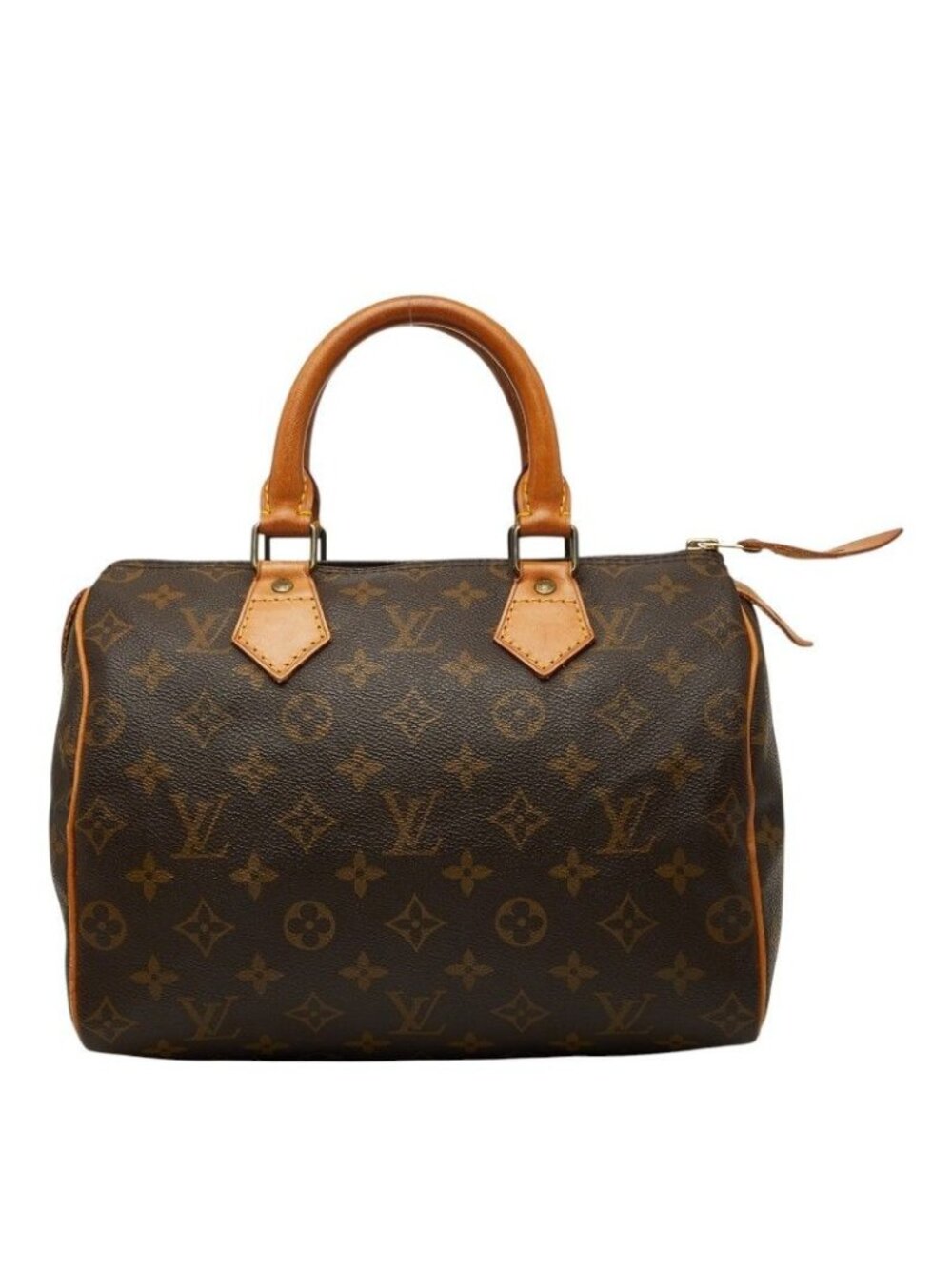 Louis Vuitton Monogram Speedy 25 Mini Boston Bag Brown Leather